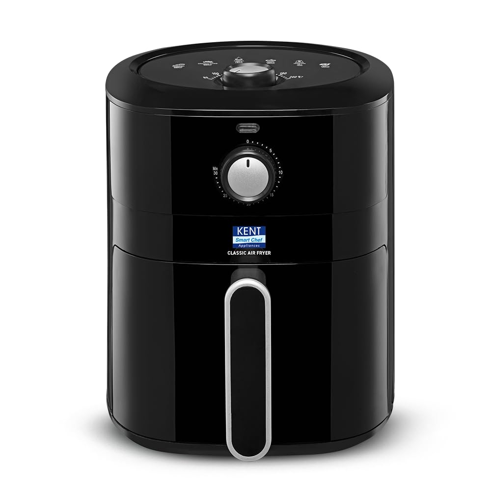 KENT Classic Hot Air Fryer 4L (1300W).Multi-function: Fry, Grill, Roast, Steam, Bake