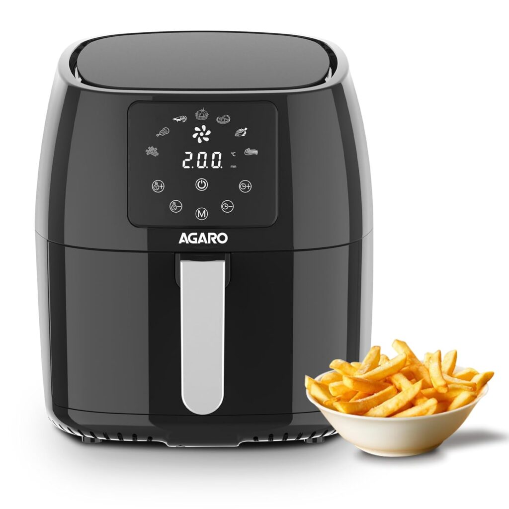  AGARO Galaxy Digital Air Fryer (4.5L, 1400W).  Digital touch Display.You canFry, Bake, Roast, Toast.